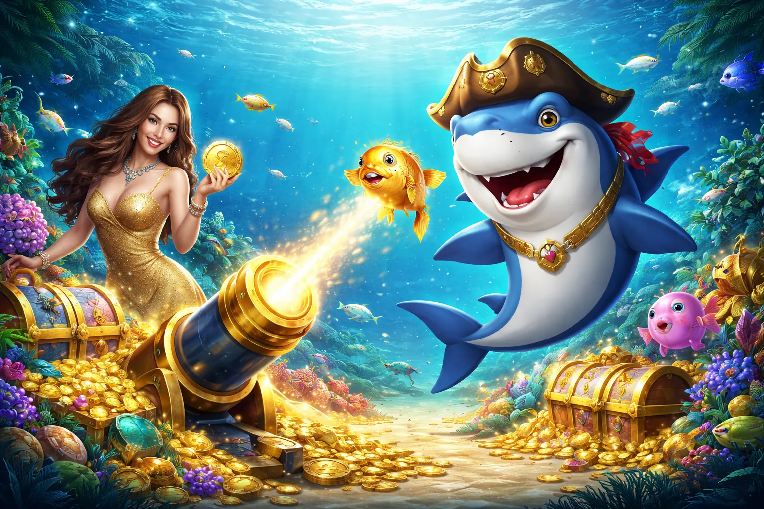 Hình ảnh chính về phần thưởng đặc biệt trò chơi bắn cá Vin55
